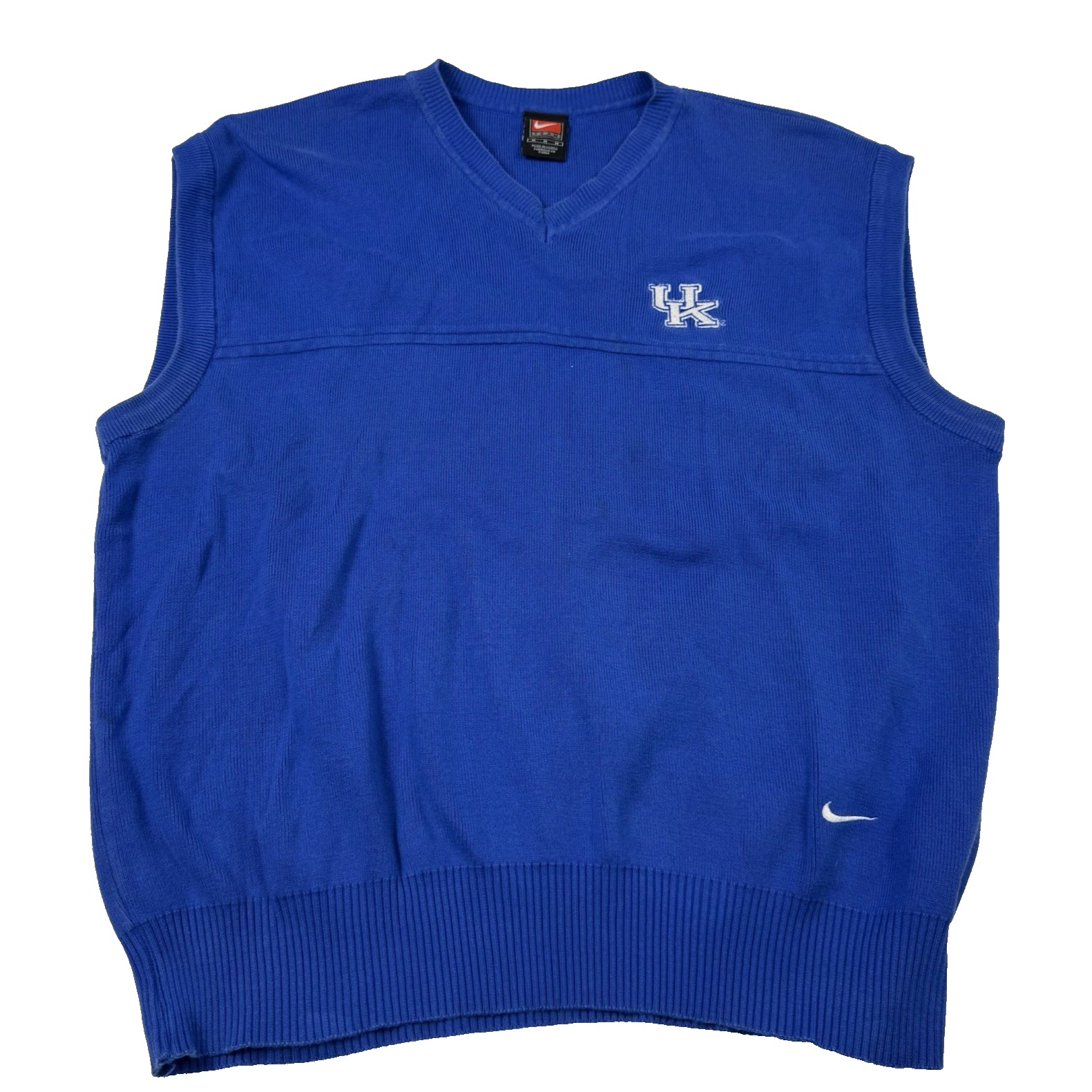 Nike Kentucky Wildcats Sweater Vest VNeck Blue Mens Size Medium Game Day Ncaa